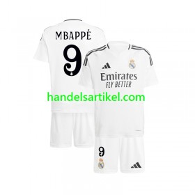 Real Madrid Kylian Mbappé 9 Kinder Heim Trikotsatz 2024/25 Kurzarm